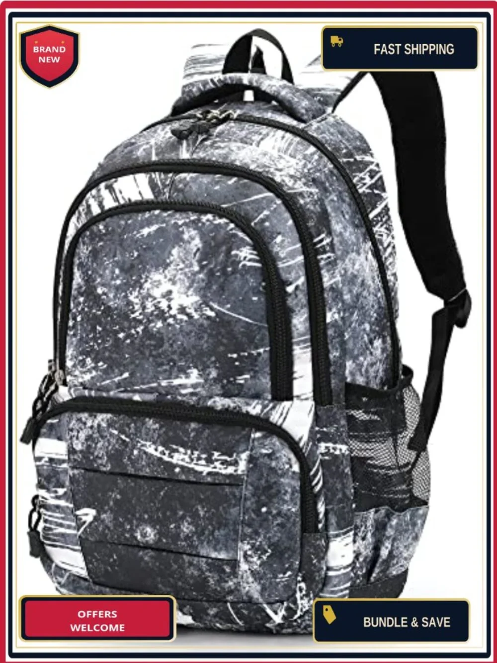 Kids Lightweight Durable Elementary Student School Backpack 900D Nylon Laptop